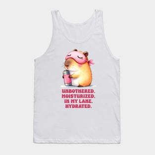 Unbothered Capybara Funny Tank Top